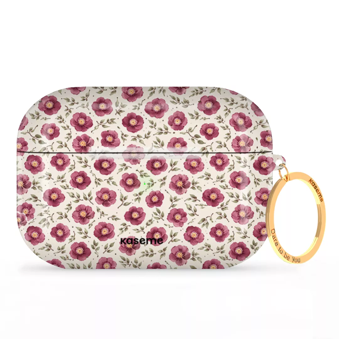 SKU Interne seulement AP-P-G | R-GLD Ruby Bloom AirPods Case -