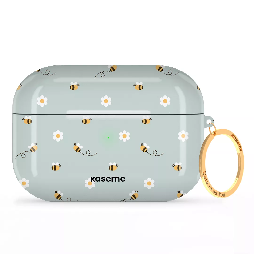 SKU Interne seulement AP-P-M| R-GLD Abigail blue AirPods Case -