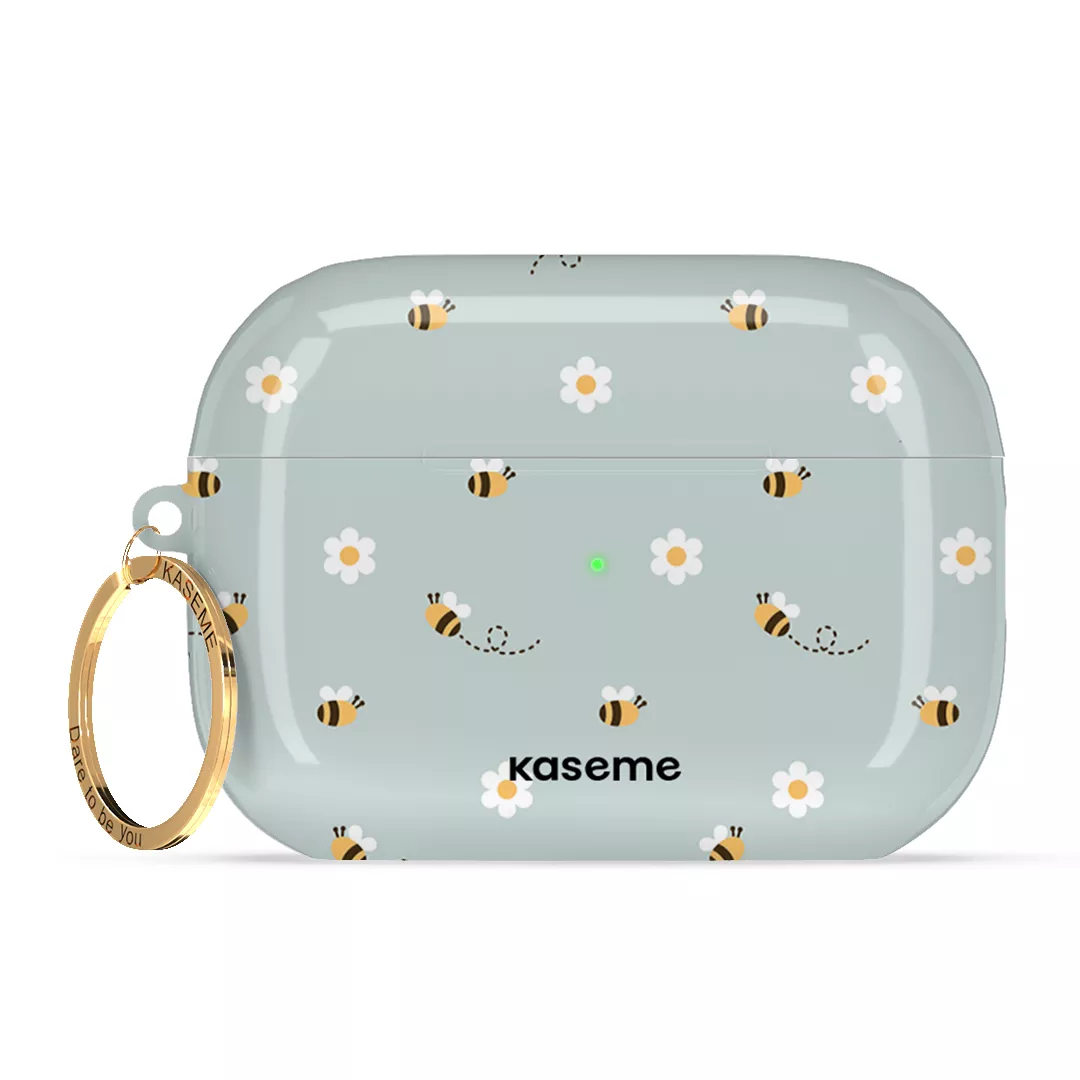 SKU Interne seulement AP-P3-G| R-GLD Abigail blue AirPods Case -