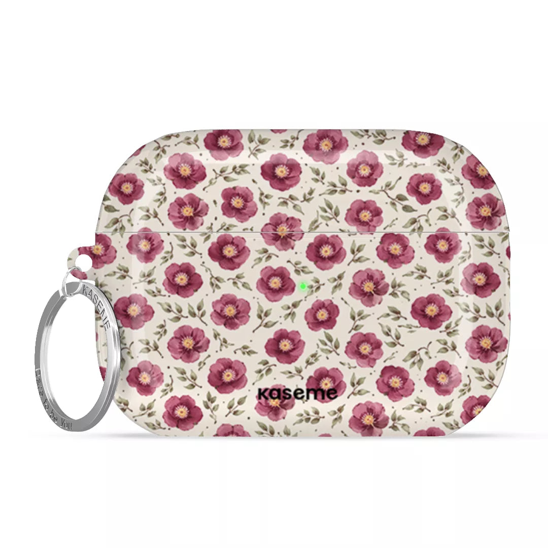 SKU Interne seulement AP-P3-G| R-SLV Ruby Bloom AirPods Case -