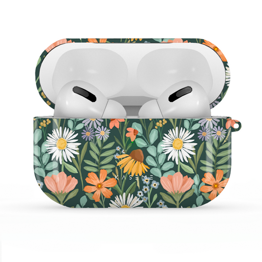 Sending Flowers Green by Briony Machin AirPods case