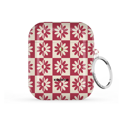 Snowdrop Red Airpods Case