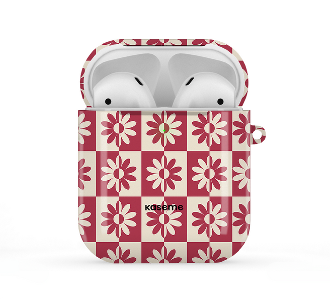 Snowdrop Red Airpods Case
