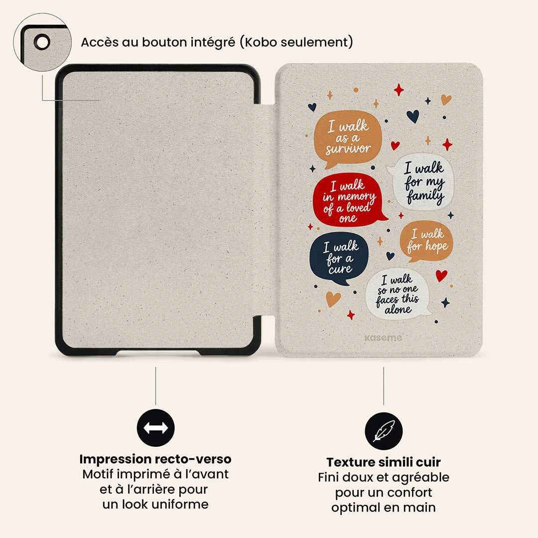 Why I Walk by Société de Leucémie & Lymphome du Canada E-Reader Case Thumbnail fr EReader 05