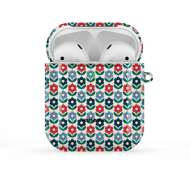 Winter Jasmin Red Airpods Case