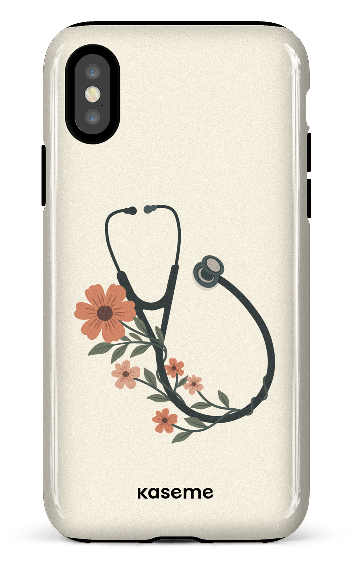 iPhone X/XS Tough Blossom Beat Beige -