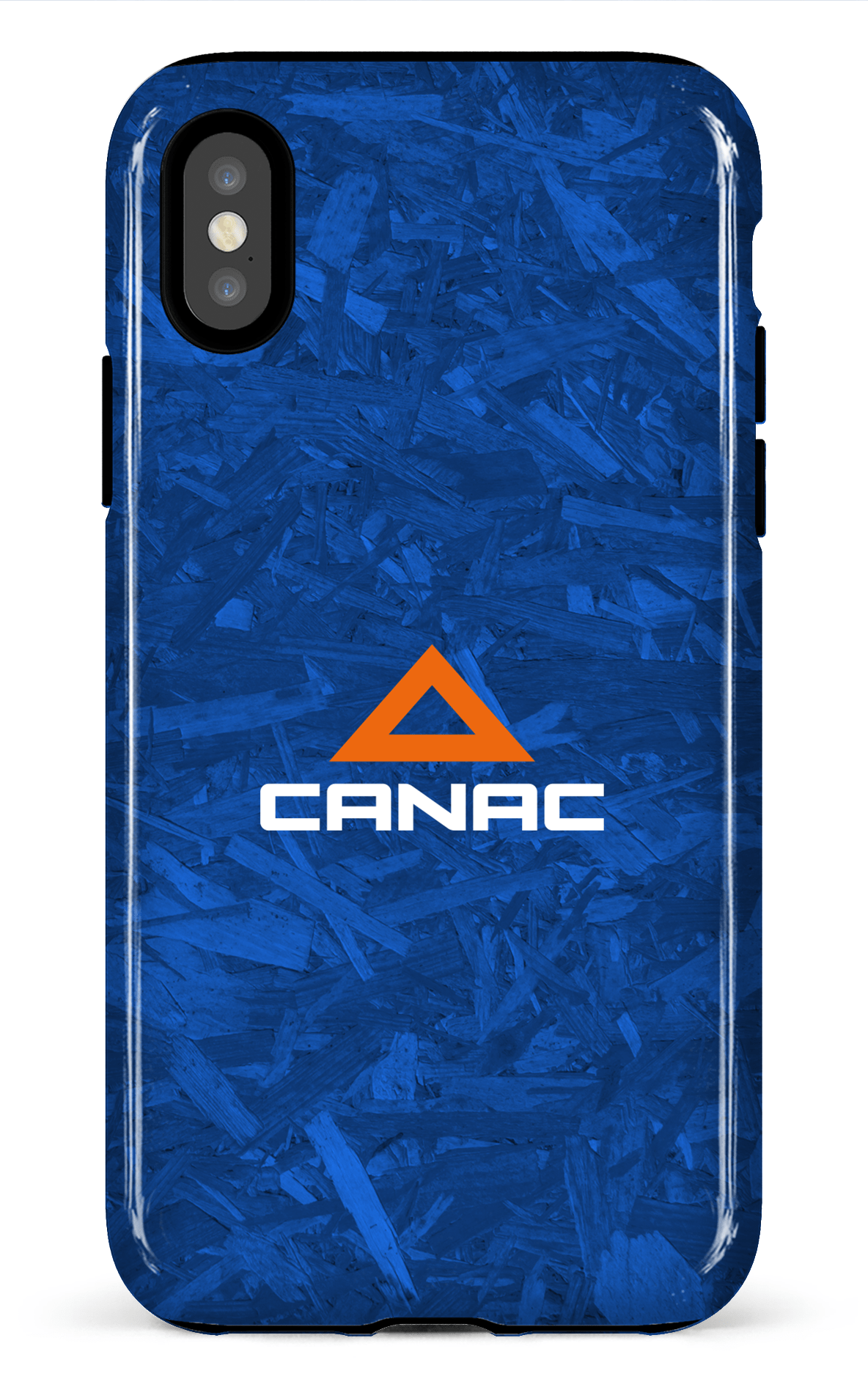 iPhone X/XS Tough Bois bleu par Canac -