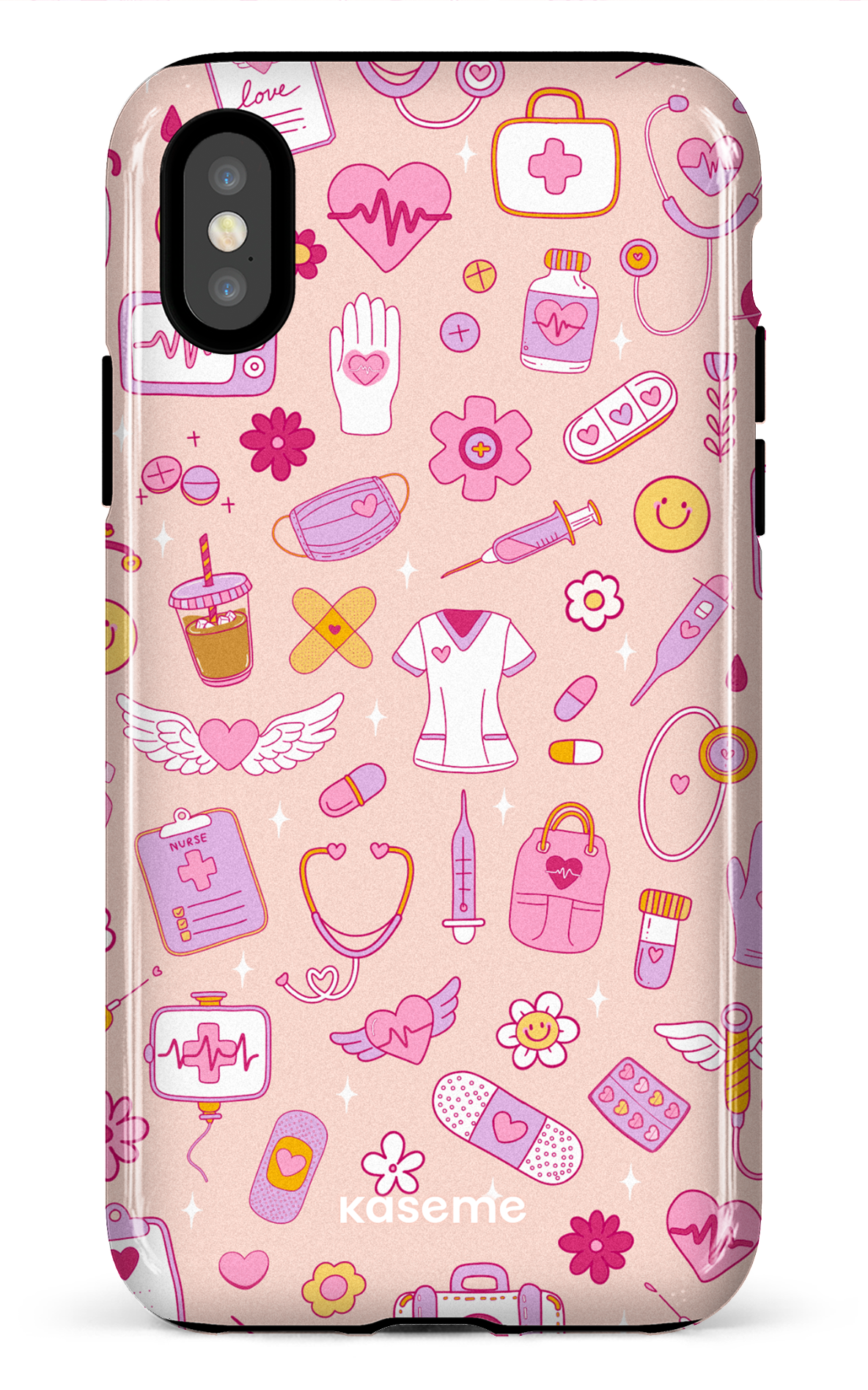 iPhone X/XS Tough Code Pink -