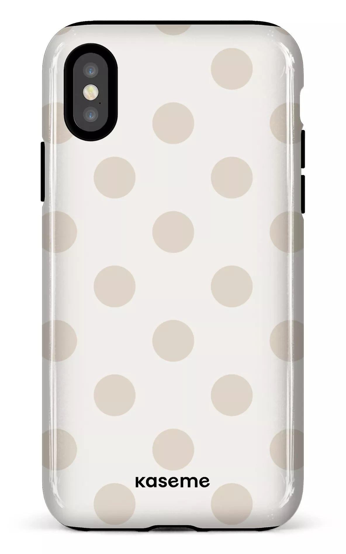 iPhone X/XS Tough Couture Beige & White -