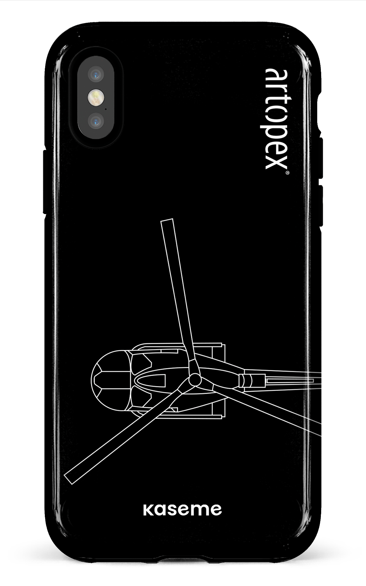 iPhone X/XS Tough L'hélico par Artopex -