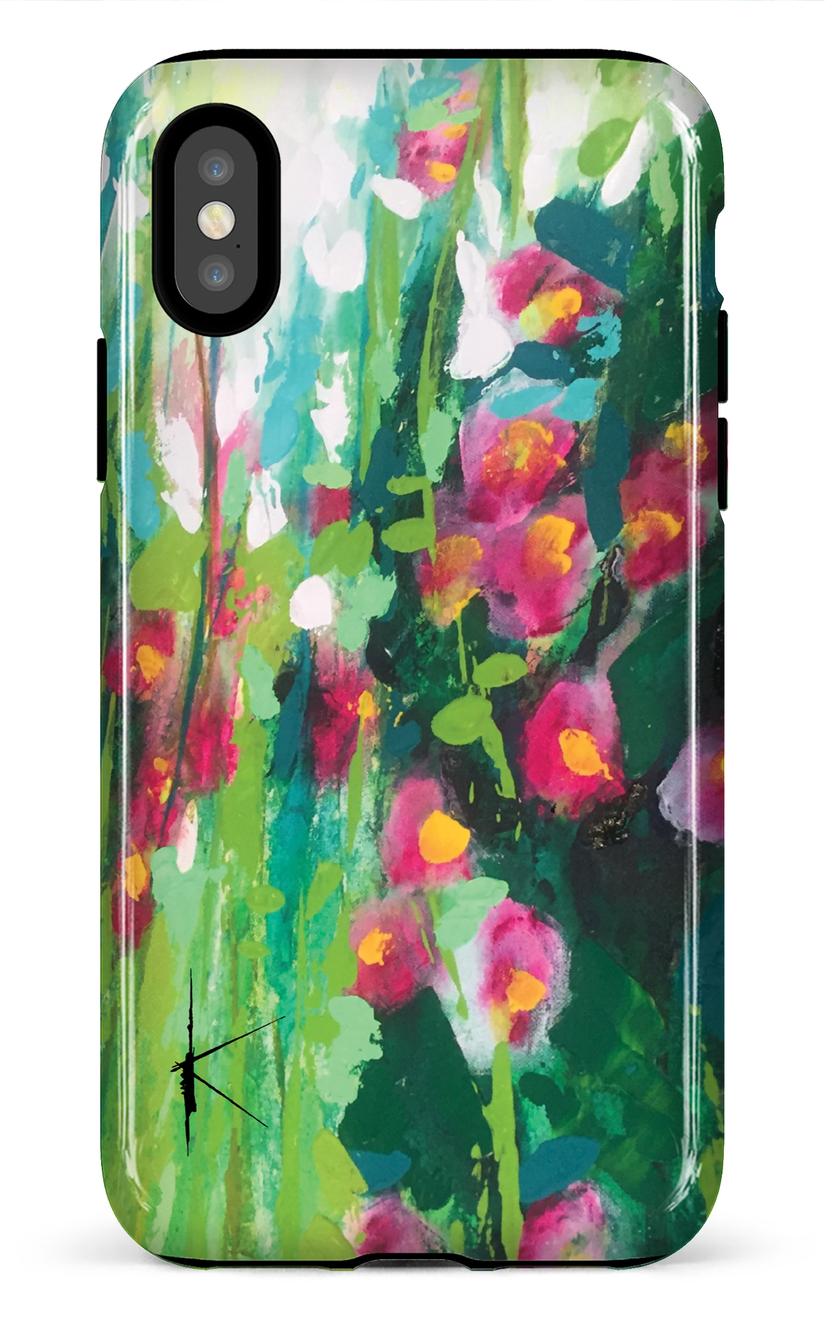 iPhone X/XS Tough La Rose Trémière par Kristine Girard -