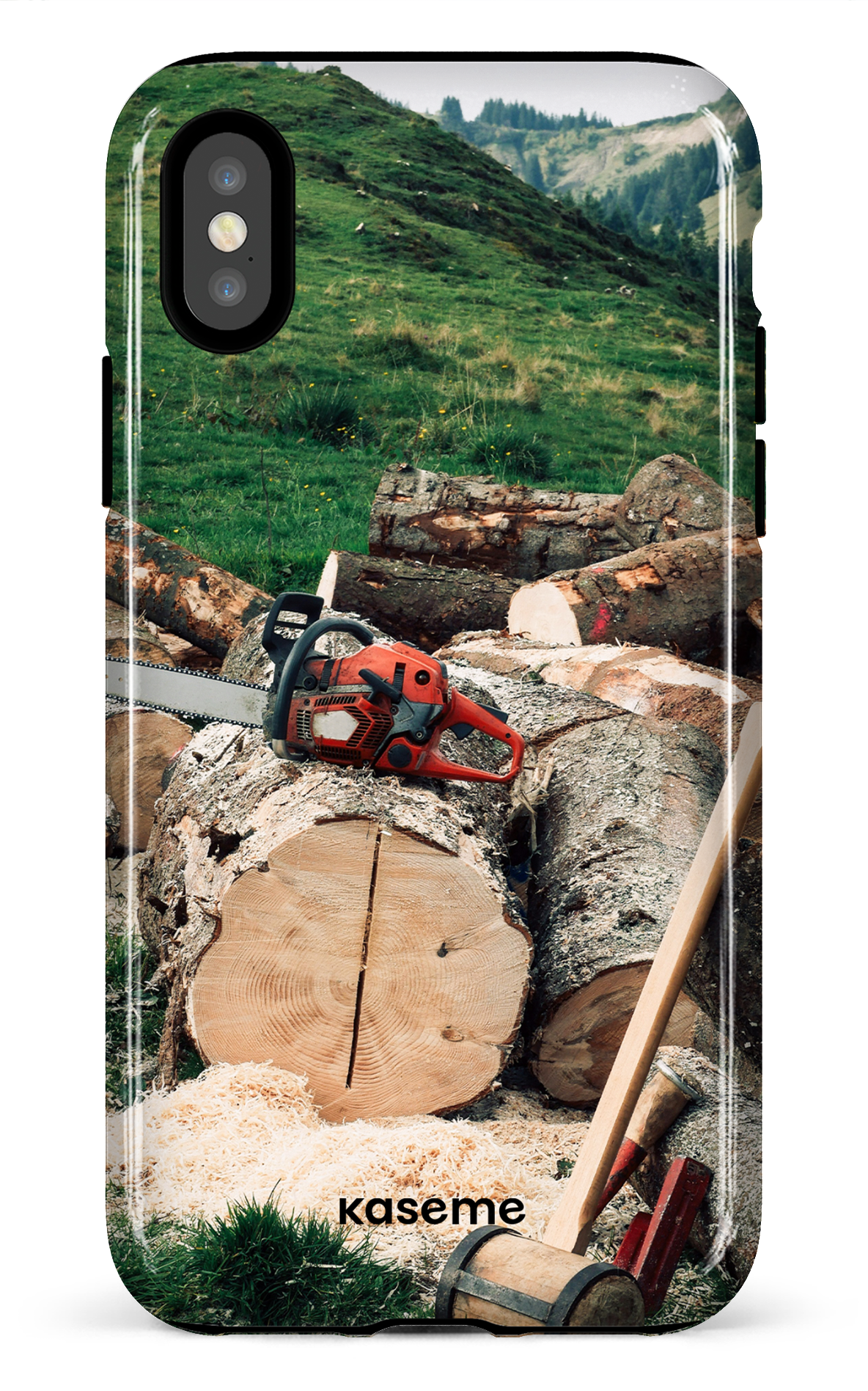 iPhone X/XS Tough Timber Cut -