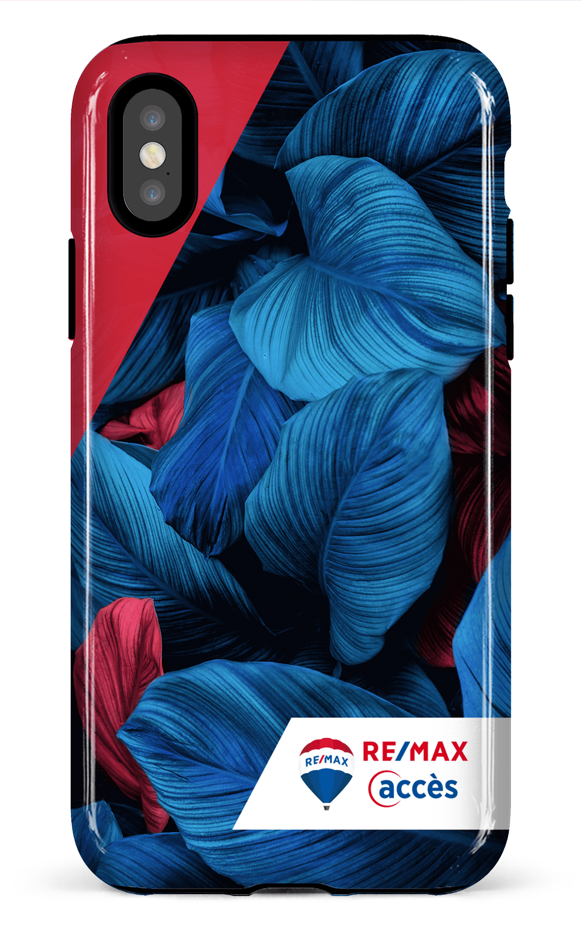 iPhone X/XS Tough Végétation bicolore -