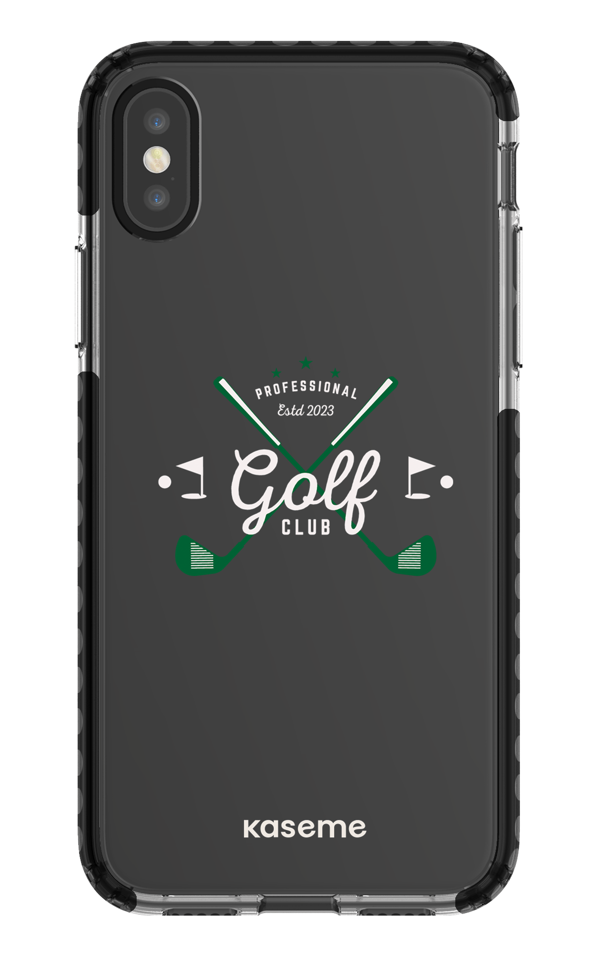 iPhone X/Xs Clear Case - Black Bogey clear case -