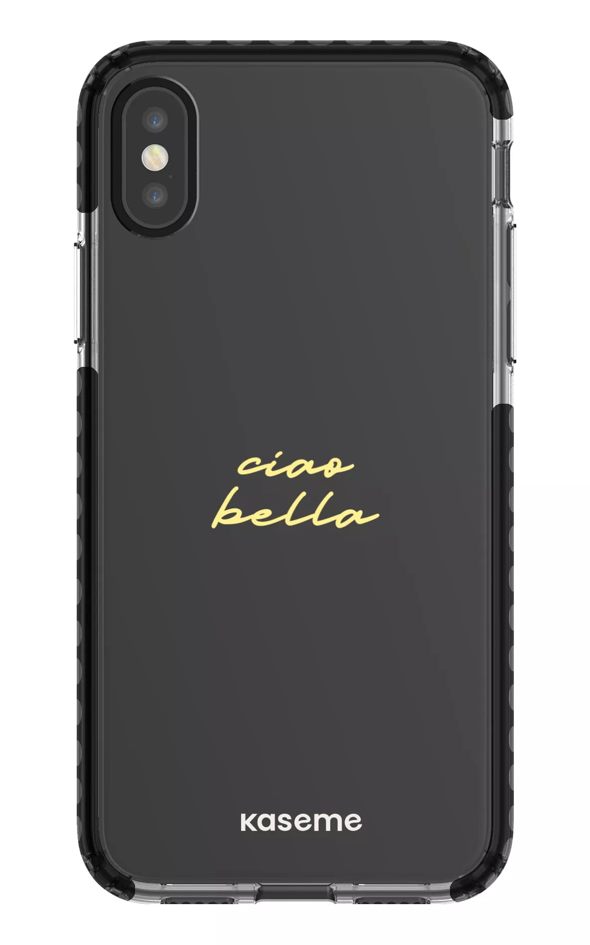 iPhone X/Xs Clear Case - Black Ciao Bella Clear Case -