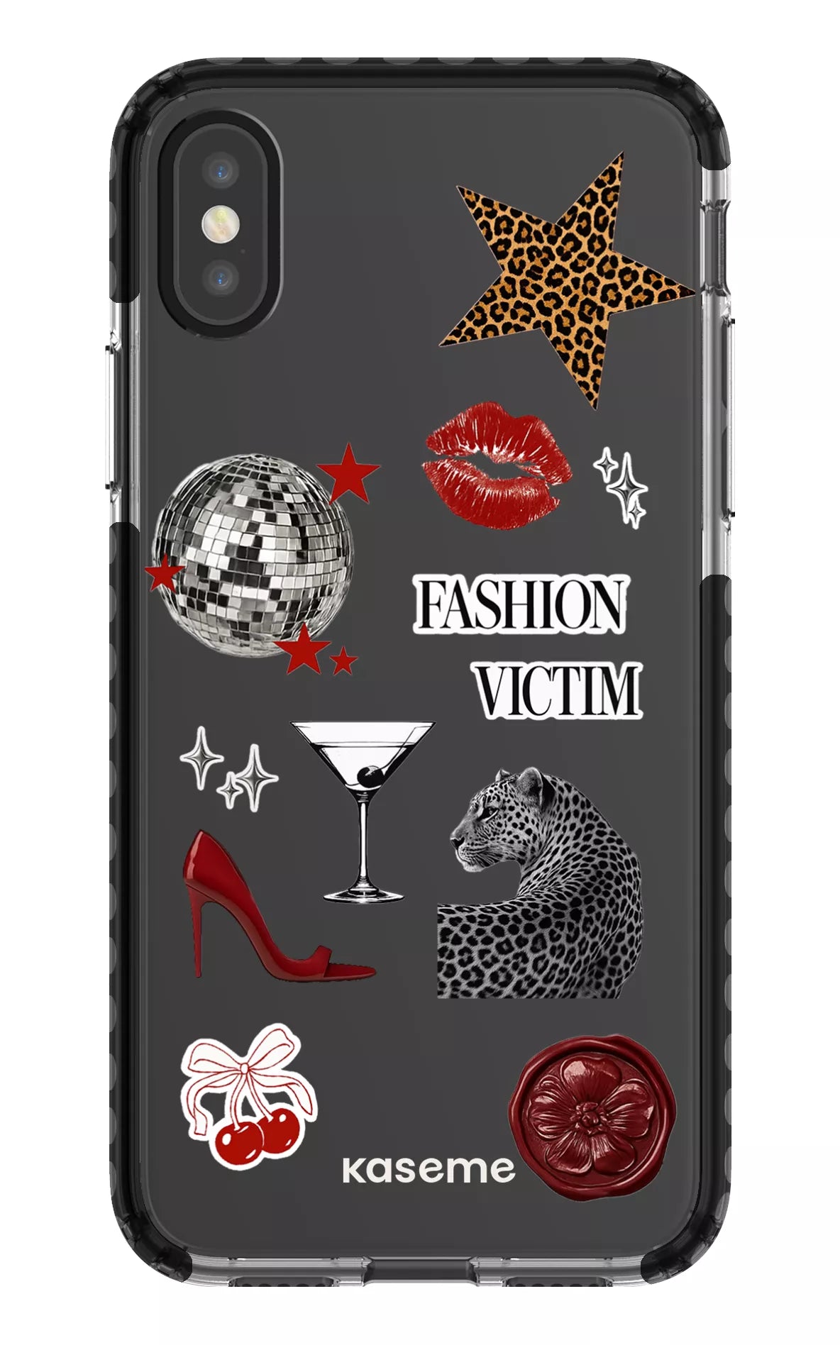 iPhone X/Xs Clear Case - Black Desire Clear Case -