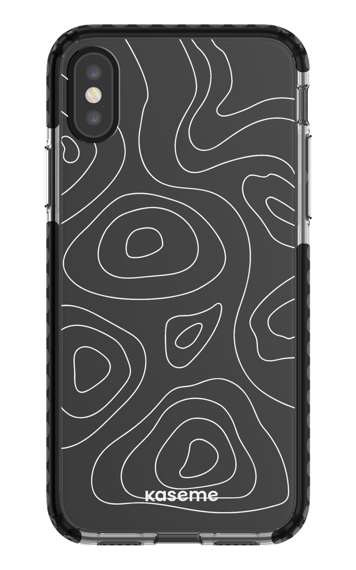 iPhone X/Xs Clear Case - Black Enigma Clear Case -