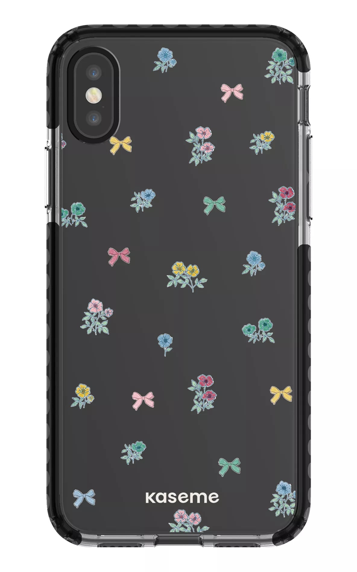 iPhone X/Xs Clear Case - Black Graceful Clear Case -