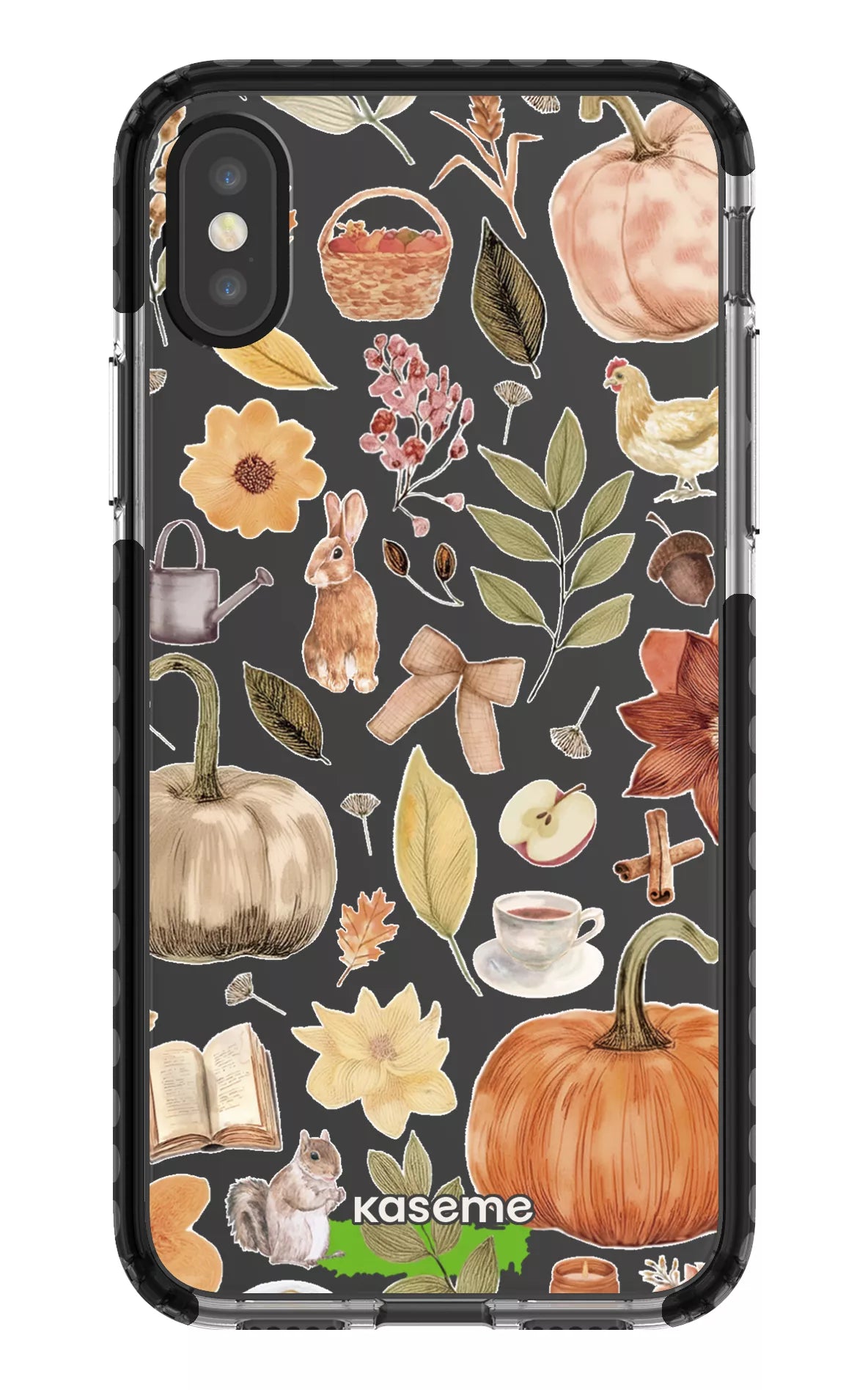 iPhone X/Xs Clear Case - Black Harvest Hues Clear Case -