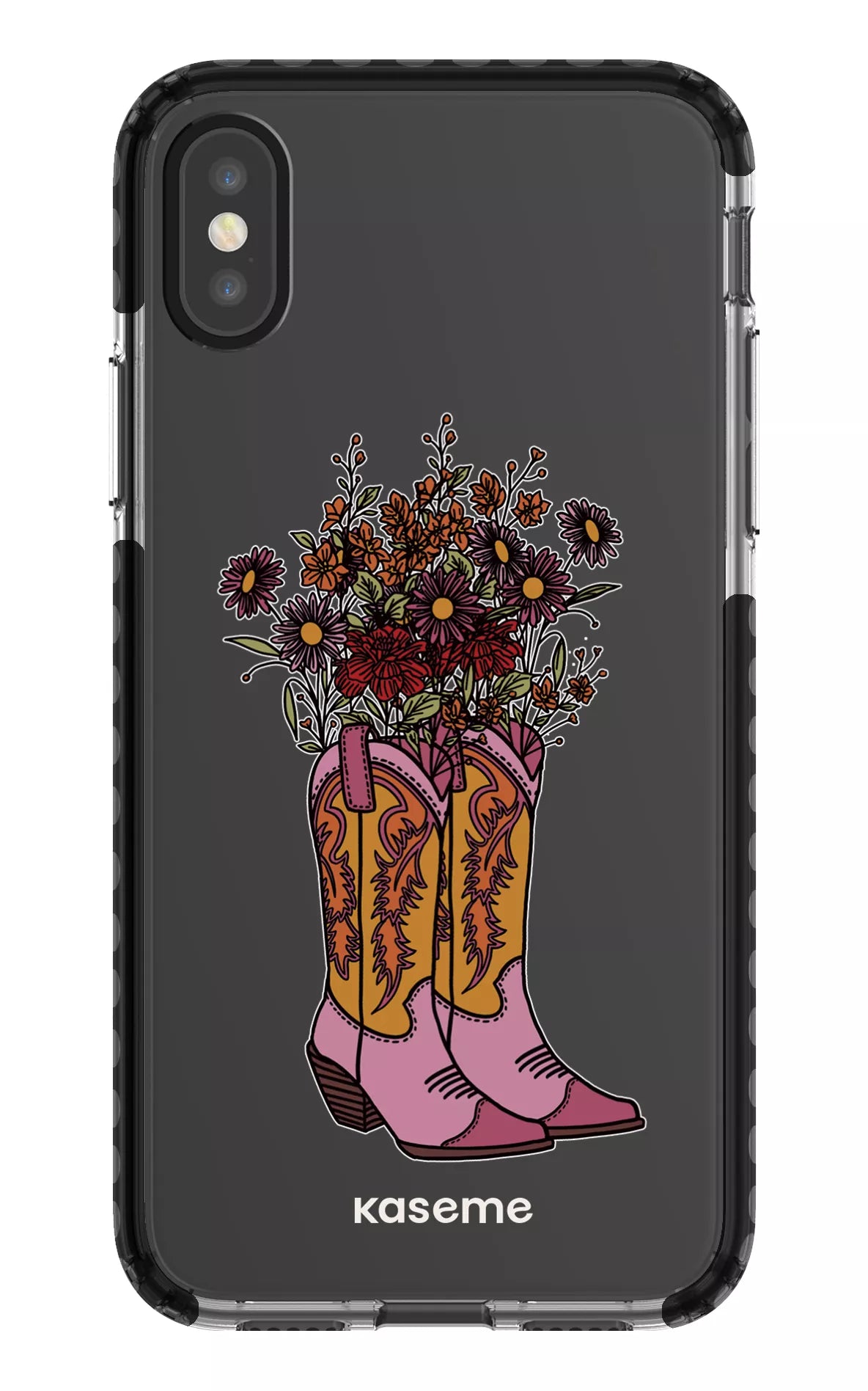 iPhone X/Xs Clear Case - Black Howdy Clear Case -