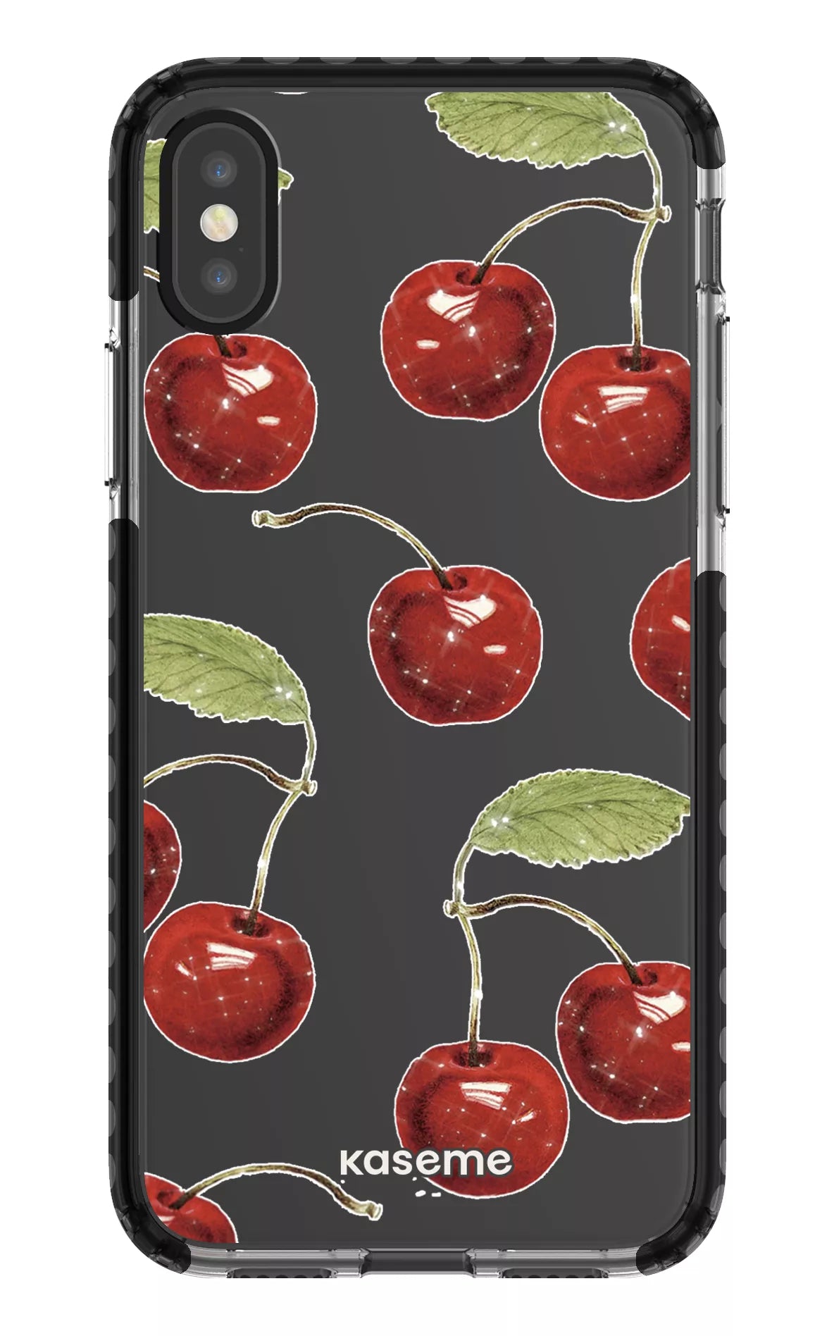 iPhone X/Xs Clear Case - Black Juicy Clear Case -