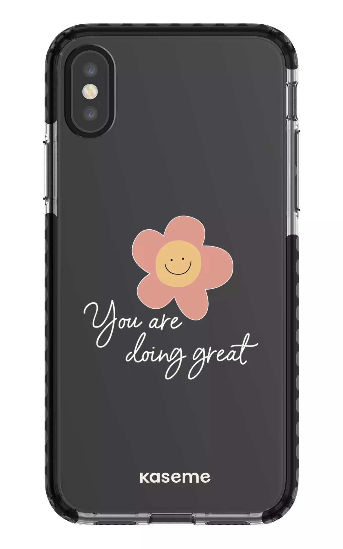 iPhone X/Xs Clear Case - Black Keep going Clear Case -