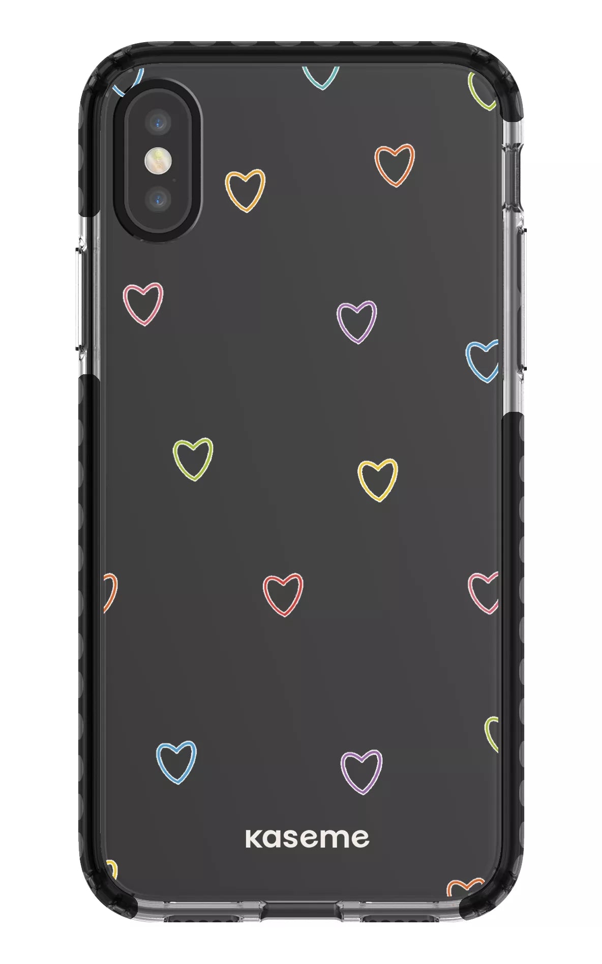 iPhone X/Xs Clear Case - Black Love Wins Clear Case -