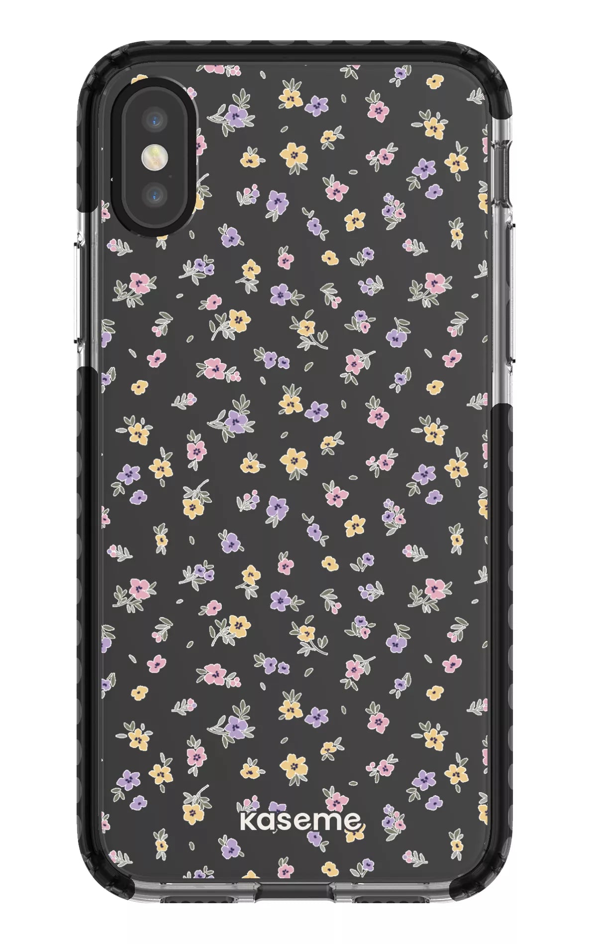 iPhone X/Xs Clear Case - Black Porcelain Blossom Clear Case -