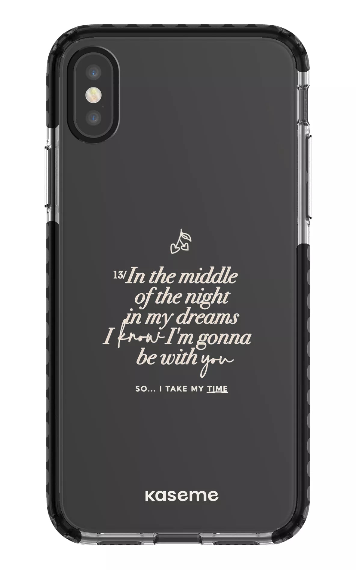 iPhone X/Xs Clear Case - Black Ready For It Clear Case -