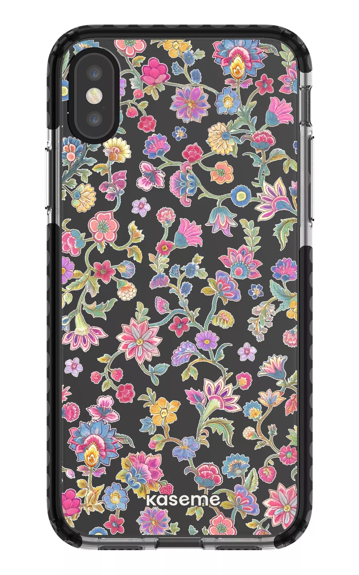 iPhone X/Xs Clear Case - Black Secret Garden Clear Case -