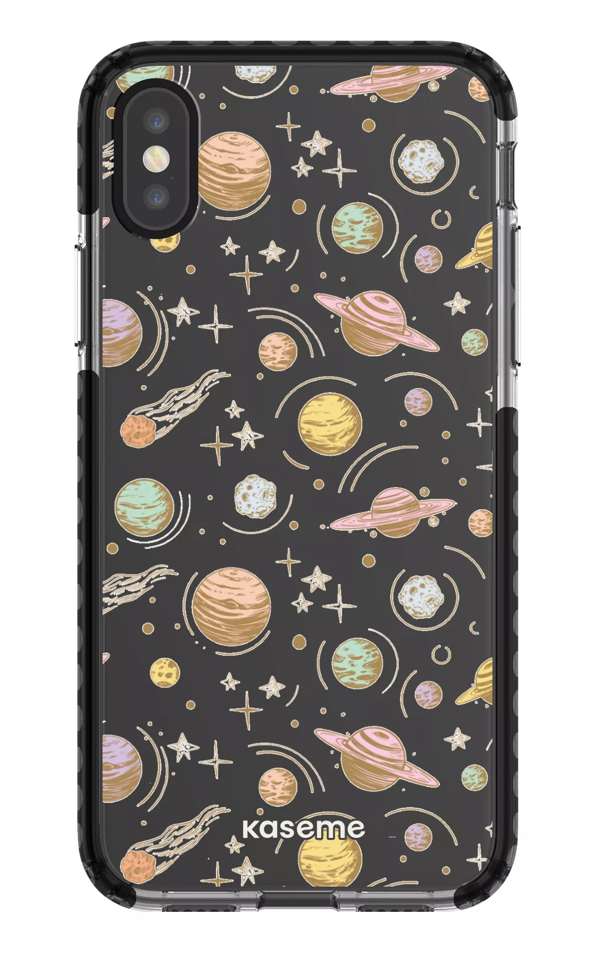 iPhone X/Xs Clear Case - Black Solar Clear Case -