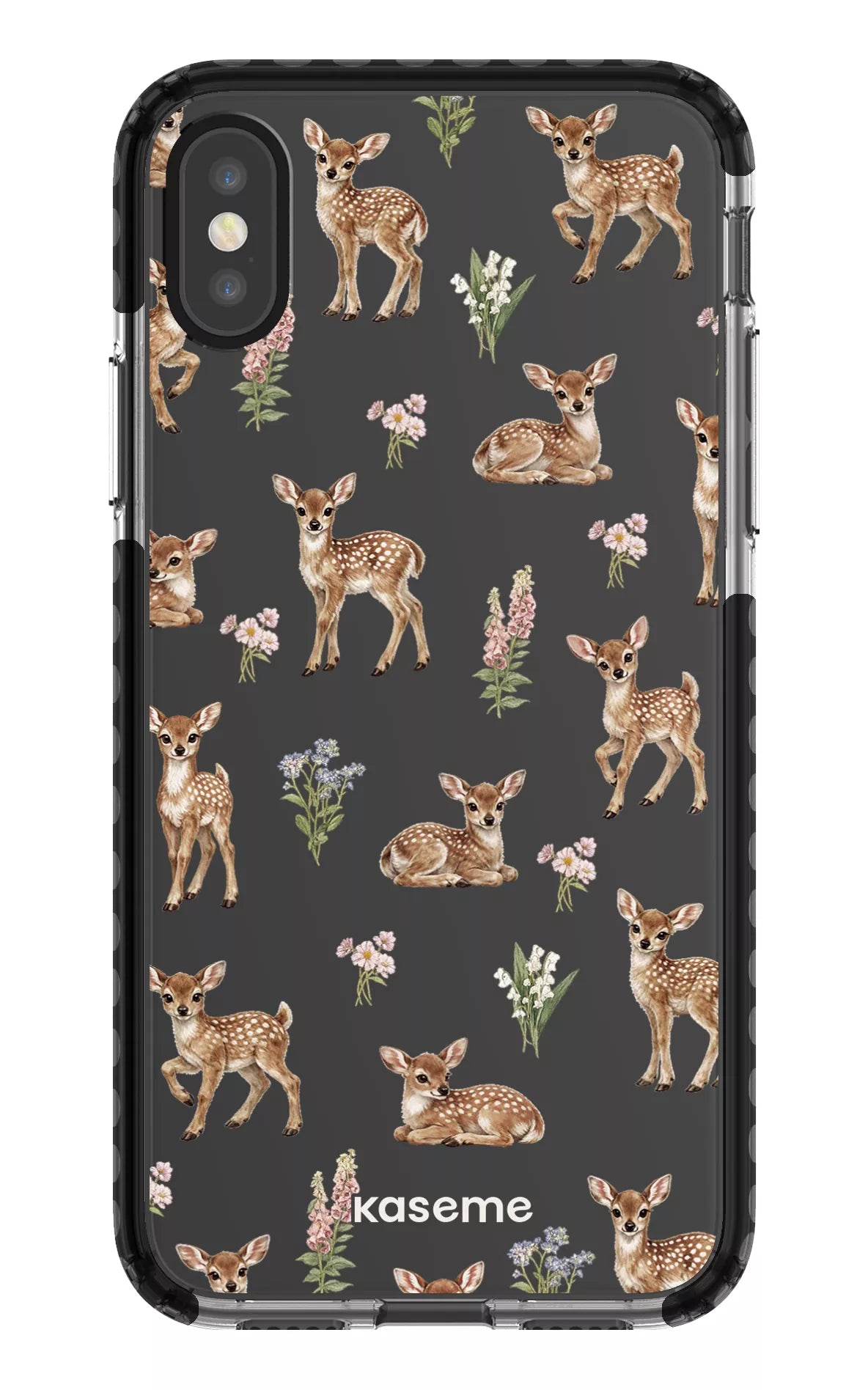 iPhone X/Xs Clear Case - Black Sweet Bambi Clear Case -