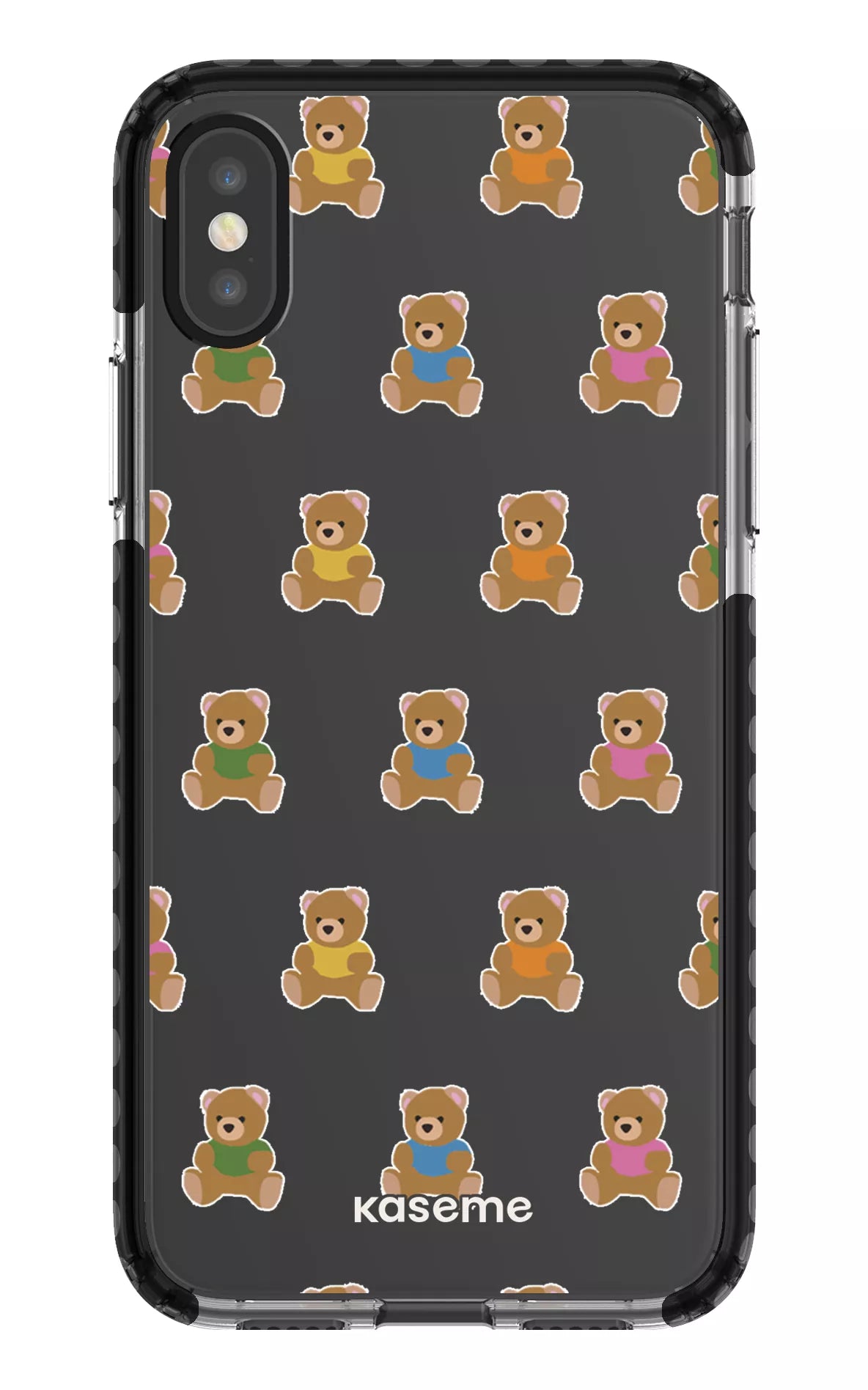 iPhone X/Xs Clear Case - Black Teddy Clear Case -