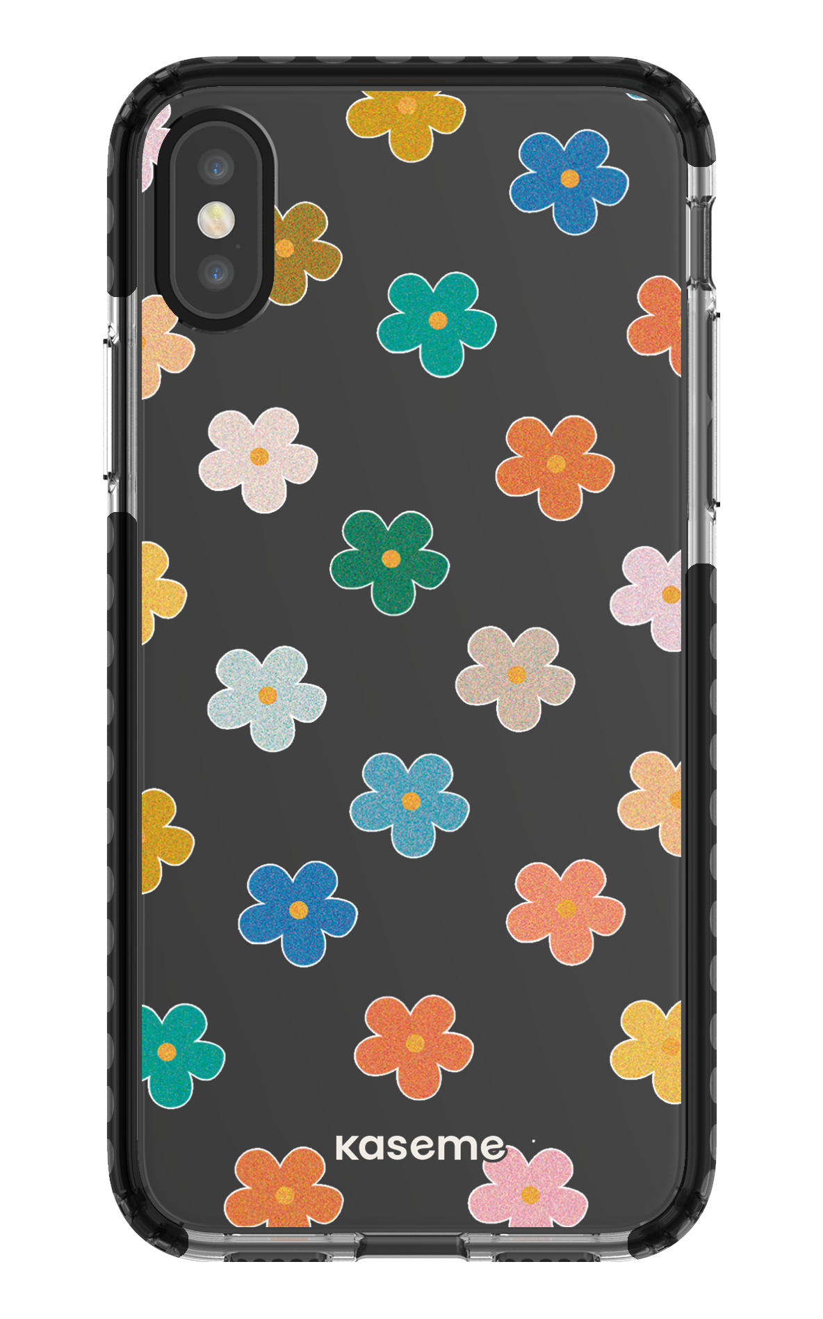iPhone X/Xs Clear Case - Black Woodstock Clear Case -