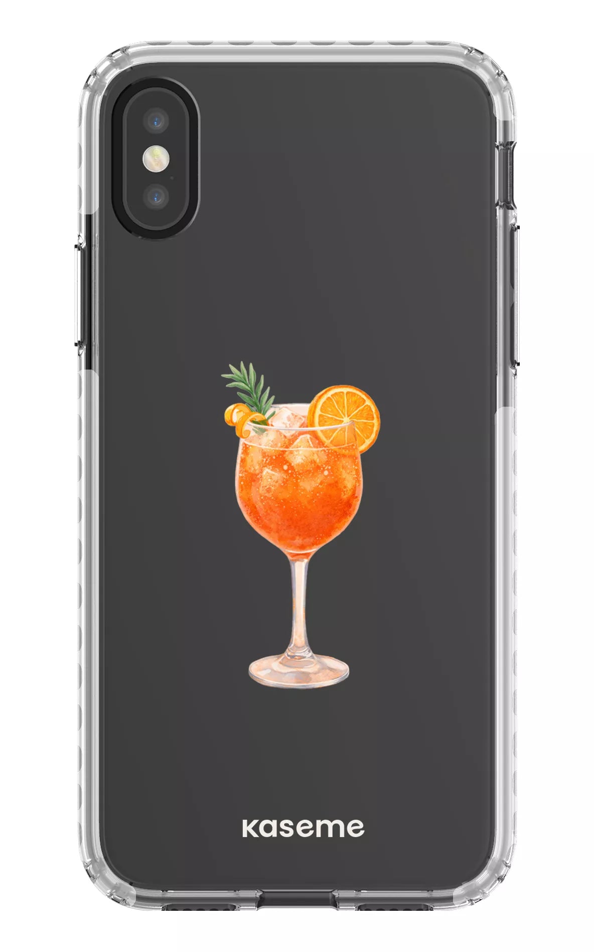 iPhone X/Xs Clear Case - White Aperol Sunset Clear Case -