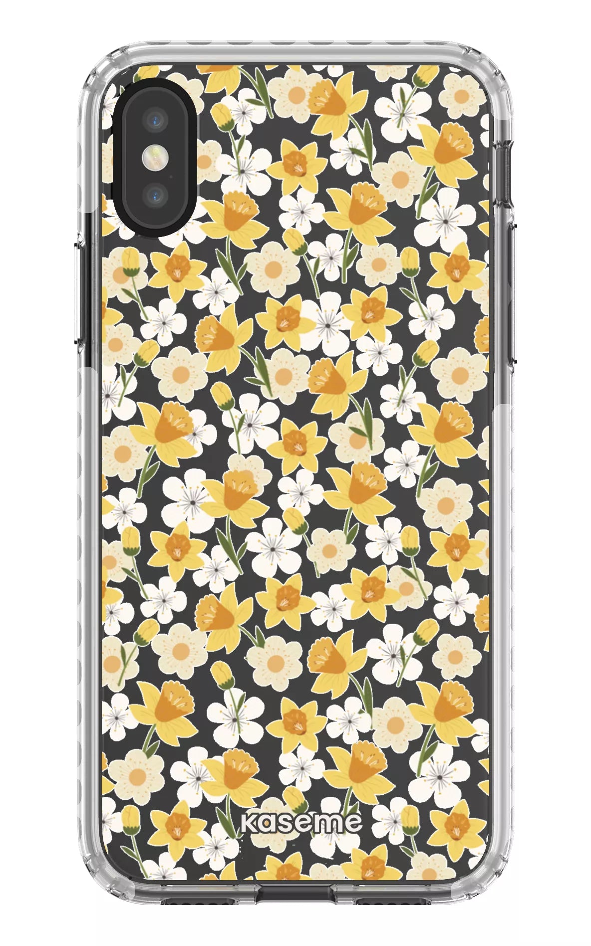 iPhone X/Xs Clear Case - White Daffodil Clear Case -