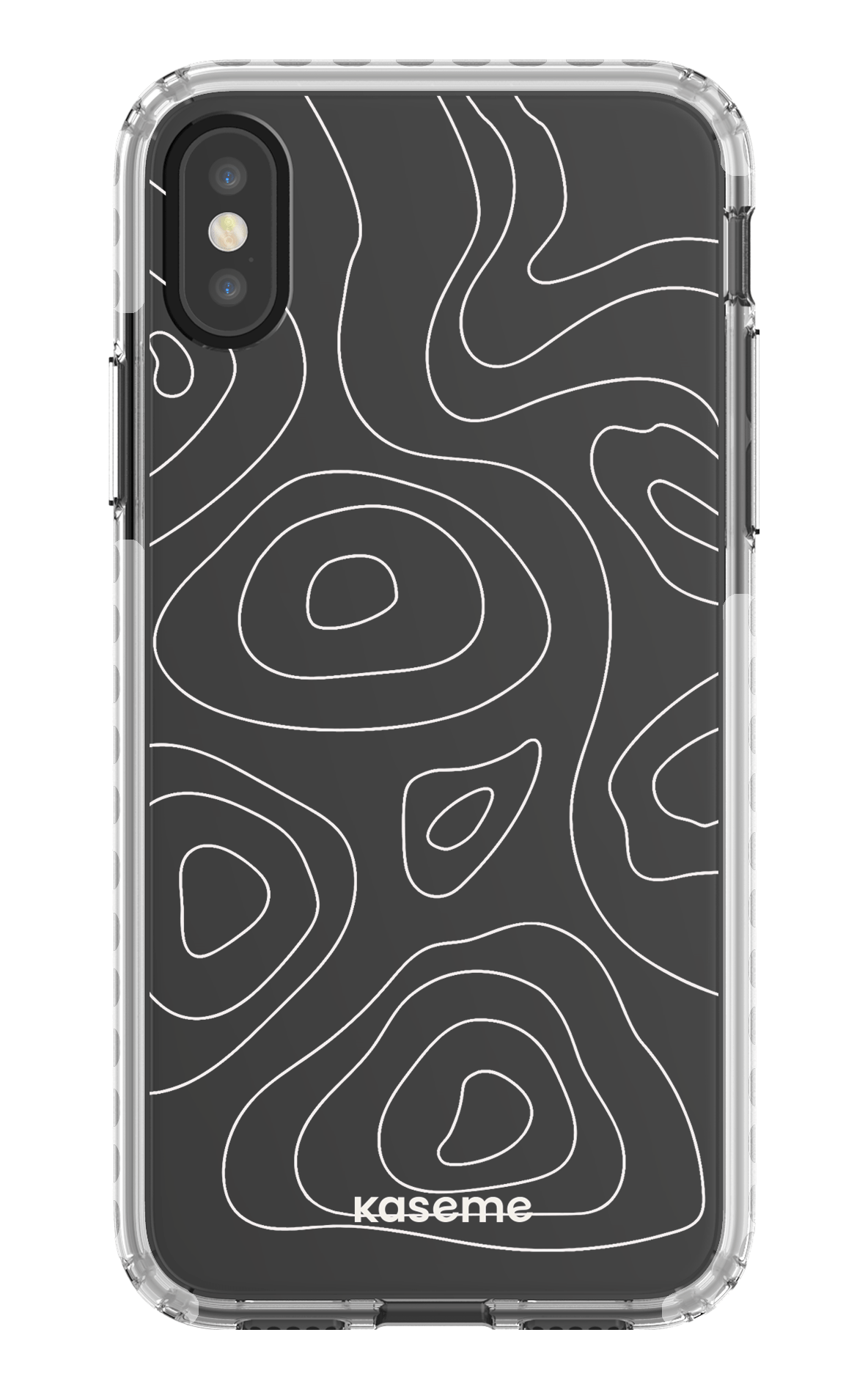 iPhone X/Xs Clear Case - White Enigma Clear Case -