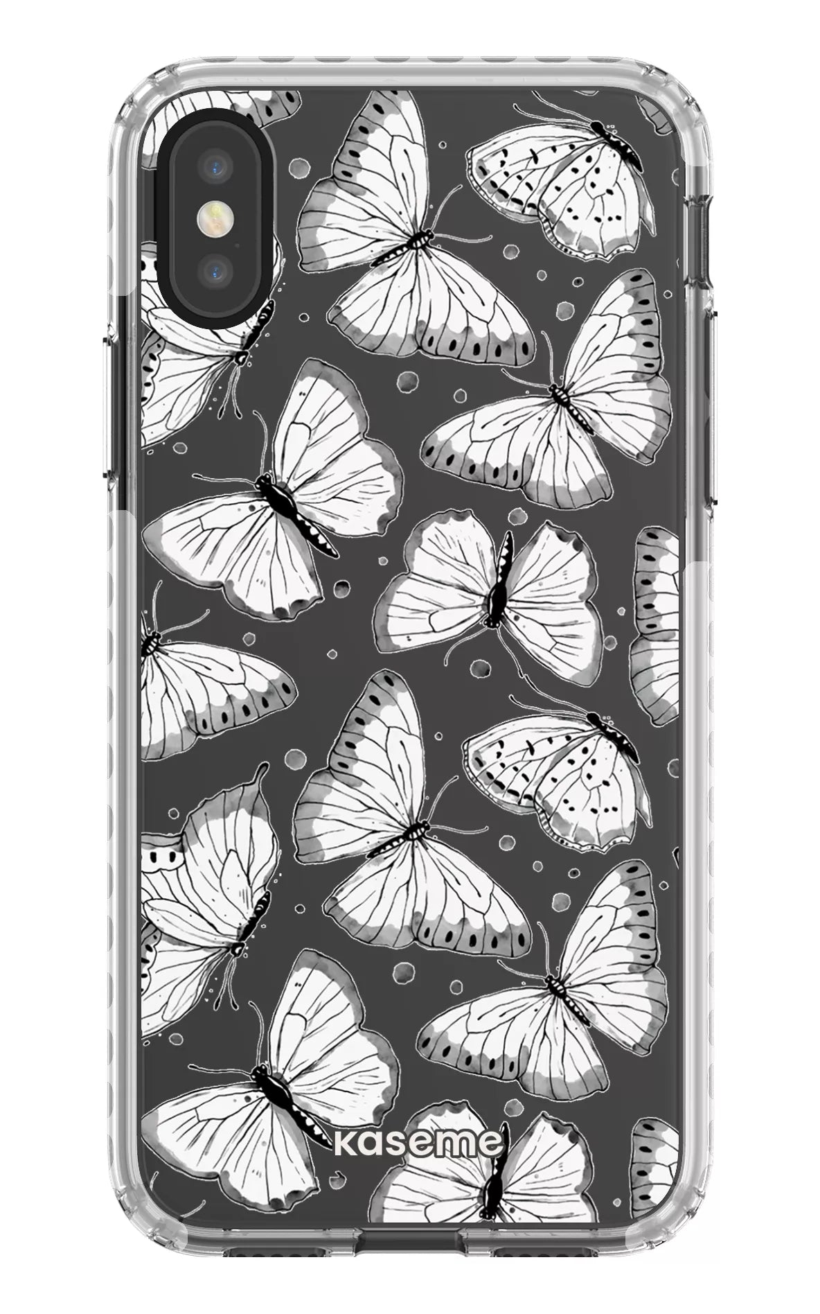 iPhone X/Xs Clear Case - White Float Clear Case -