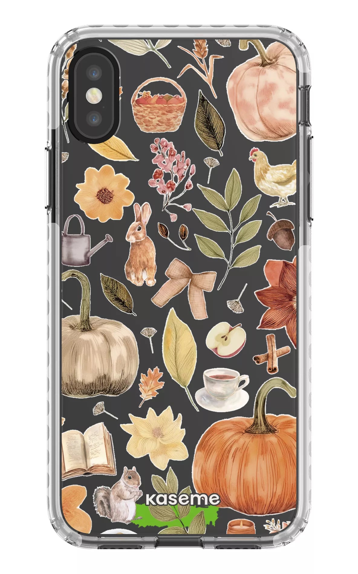 iPhone X/Xs Clear Case - White Harvest Hues Clear Case -