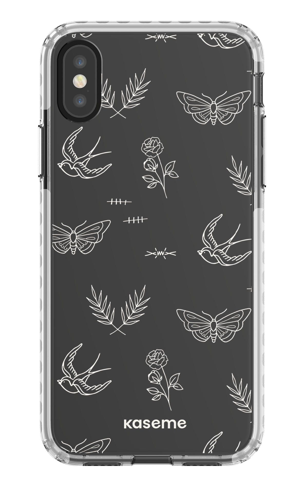 iPhone X/Xs Clear Case - White Ink white Clear Case -