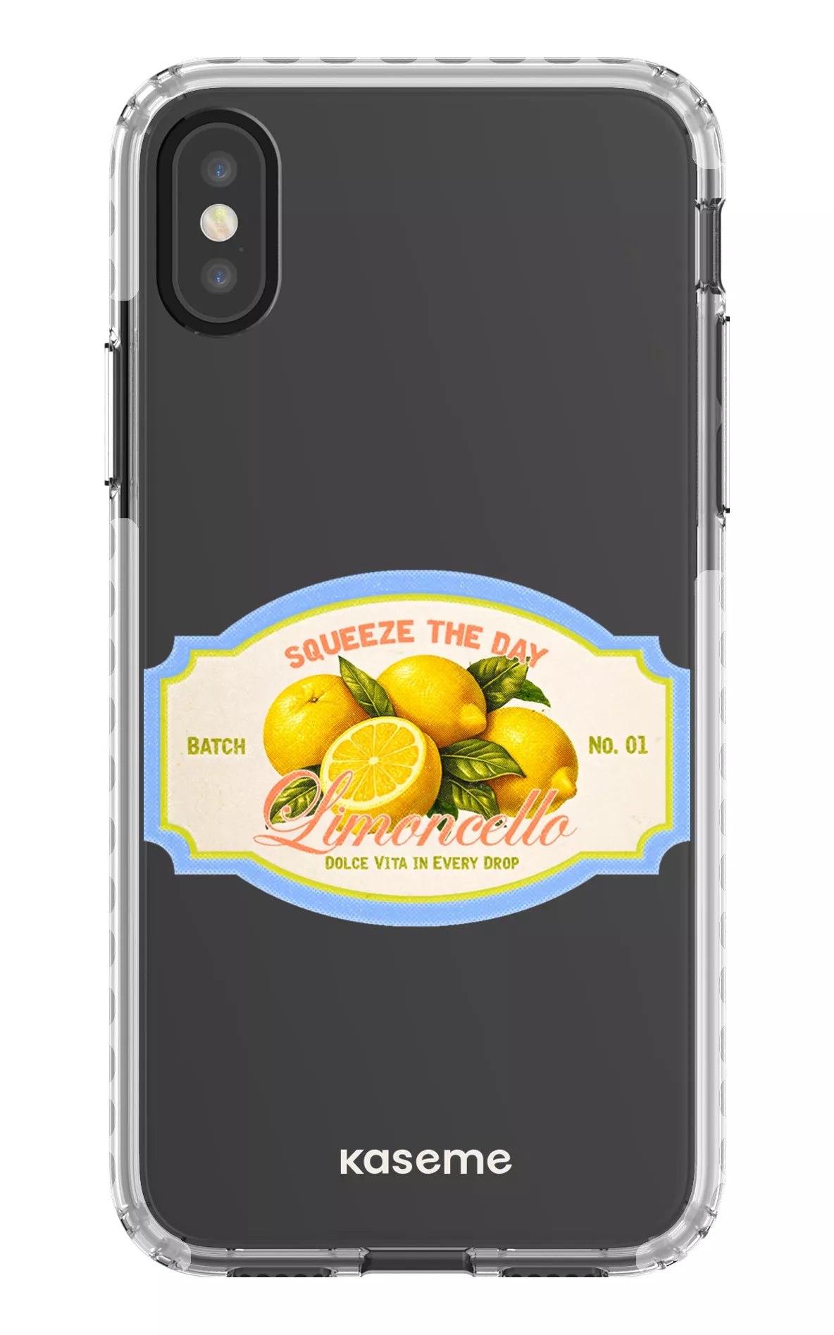 iPhone X/Xs Clear Case - White Limoncello Clear Case -