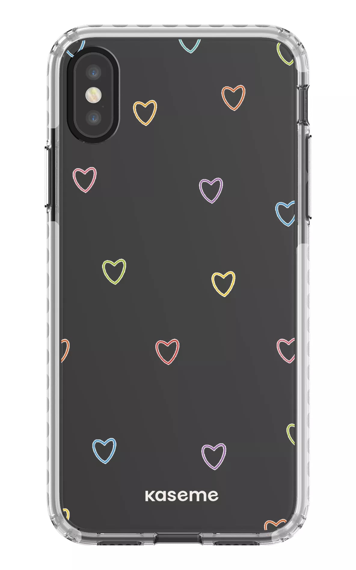 iPhone X/Xs Clear Case - White Love Wins Clear Case -