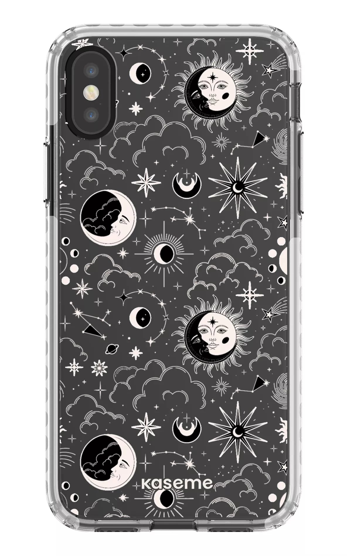 iPhone X/Xs Clear Case - White Milky Way White Clear Case -