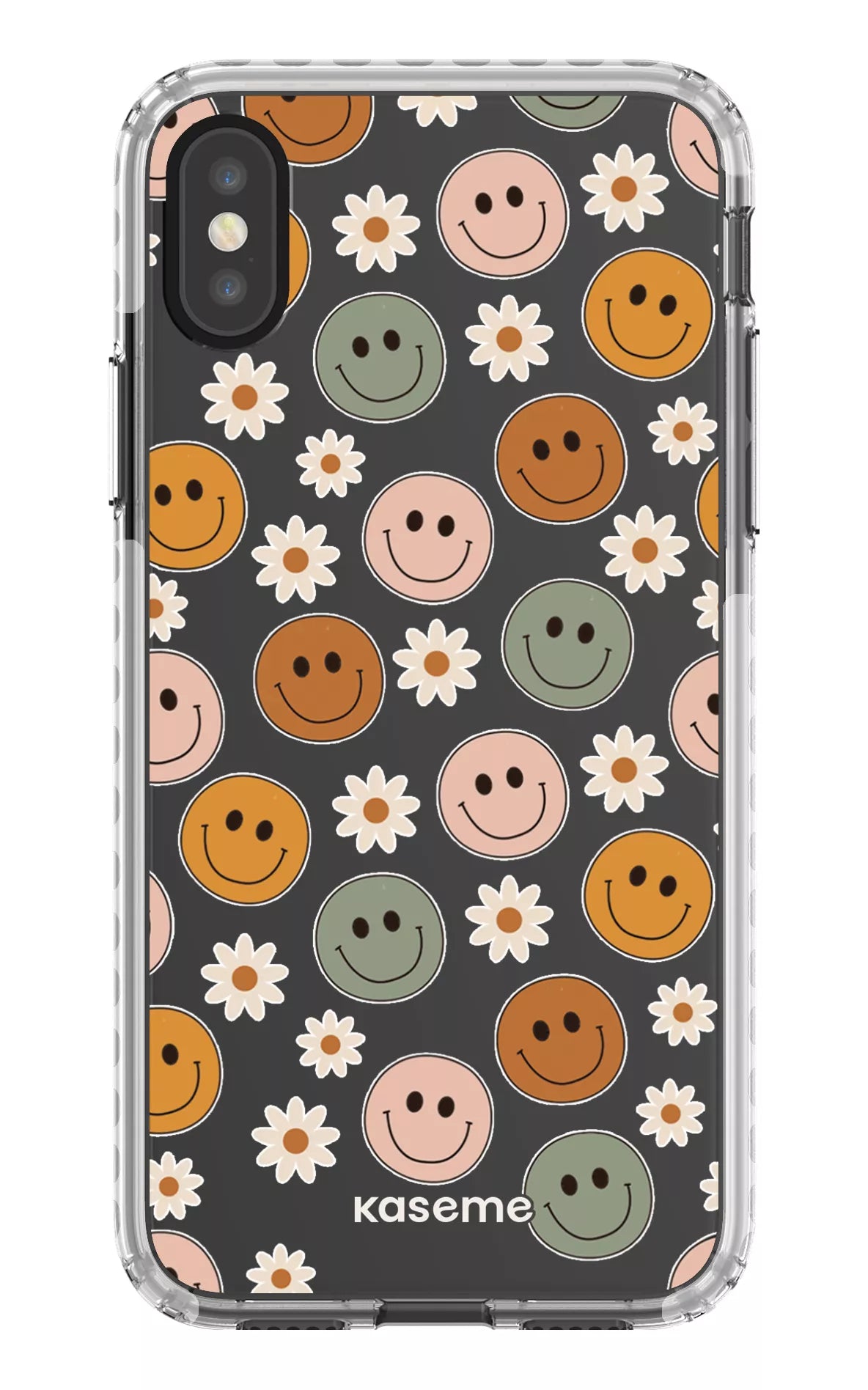 iPhone X/Xs Clear Case - White Smirk Clear Case -