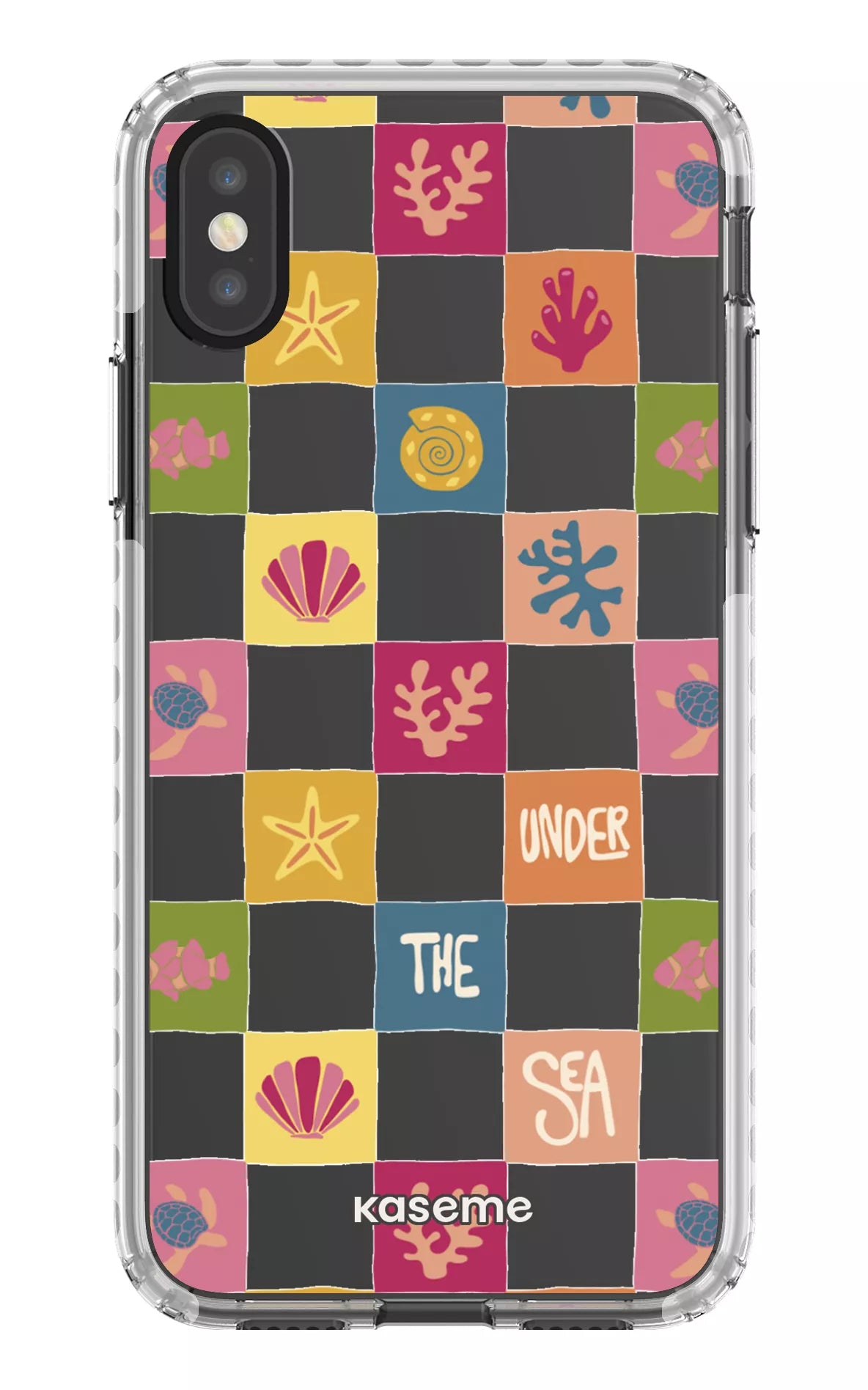 iPhone X/Xs Clear Case - White Under the sea Clear Case -