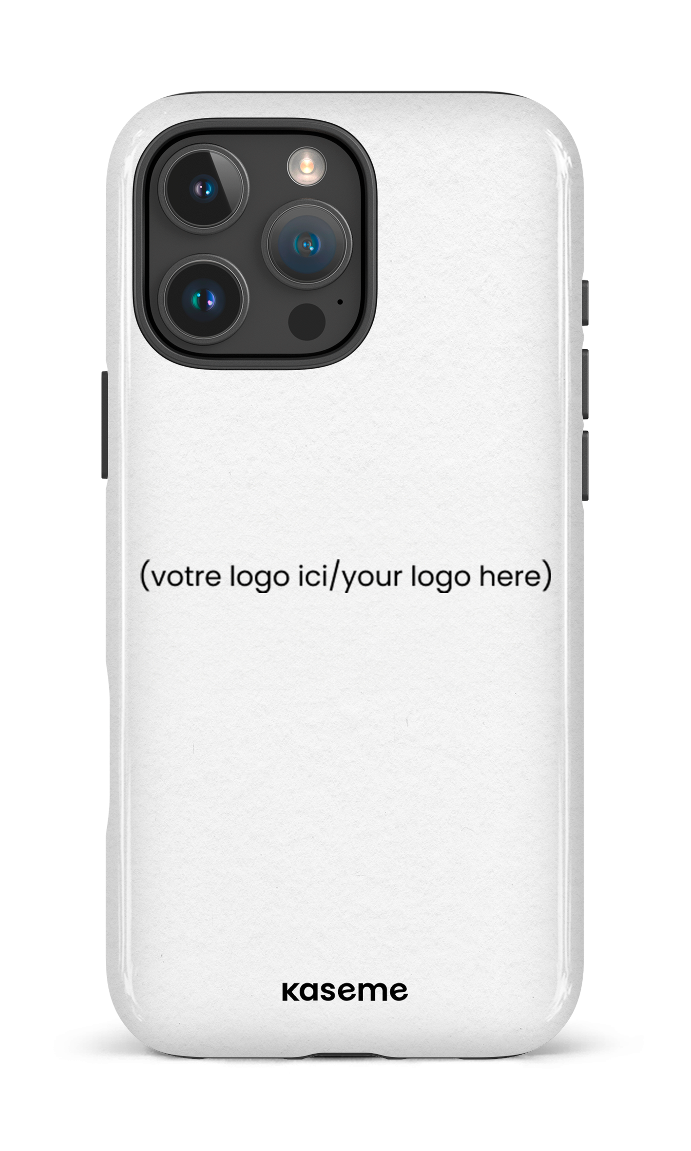 iPhone 16 Pro Max Impact Case Votre logo ici / Your logo here white -
