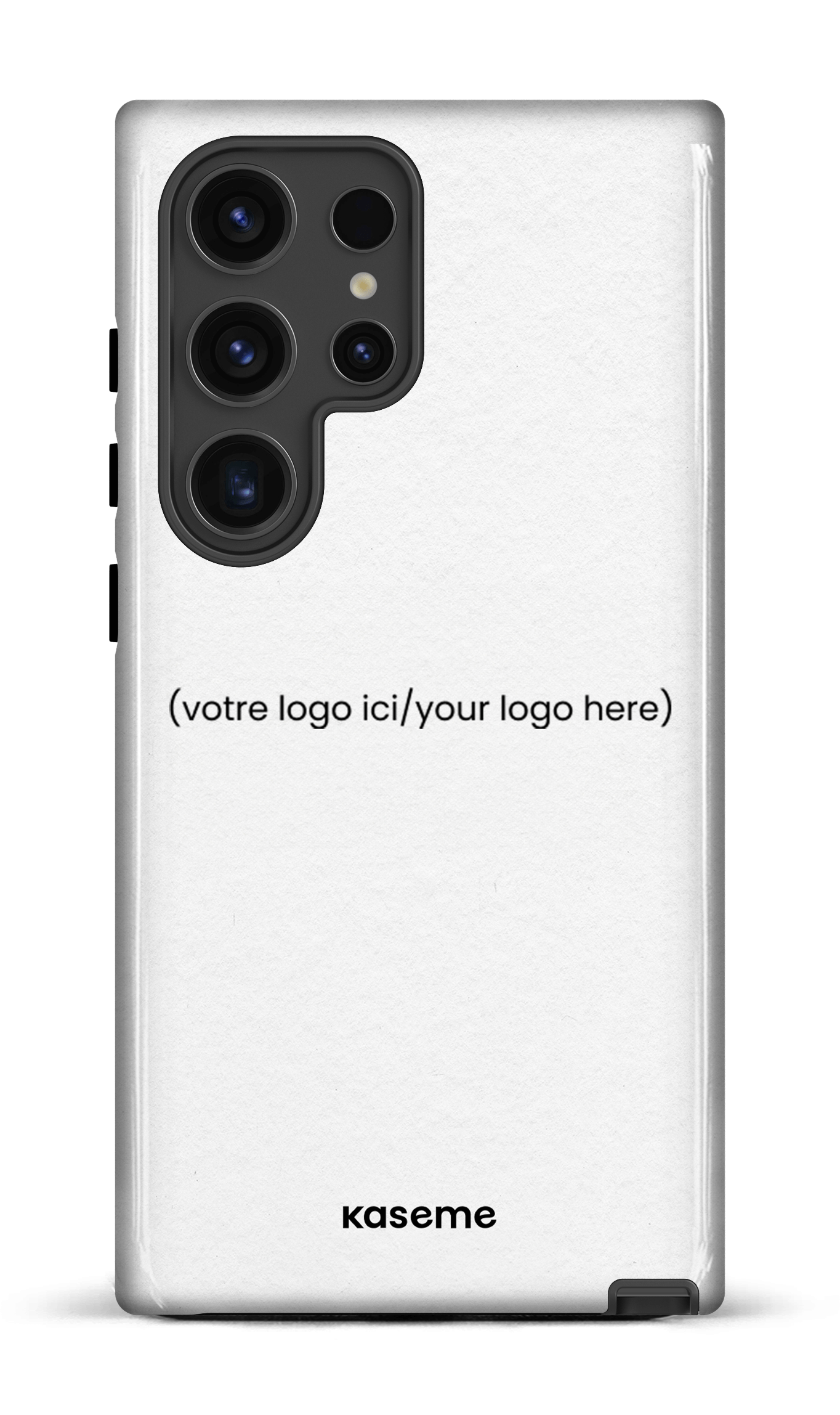 Galaxy S24 Ultra Tough (Gloss) Votre logo ici / Your logo here white -