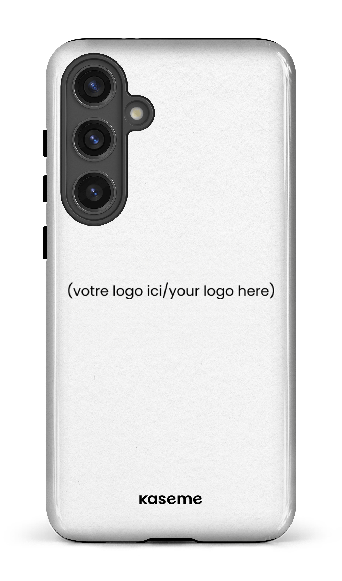 Galaxy S24 Plus Tough (Gloss) Votre logo ici / Your logo here white -