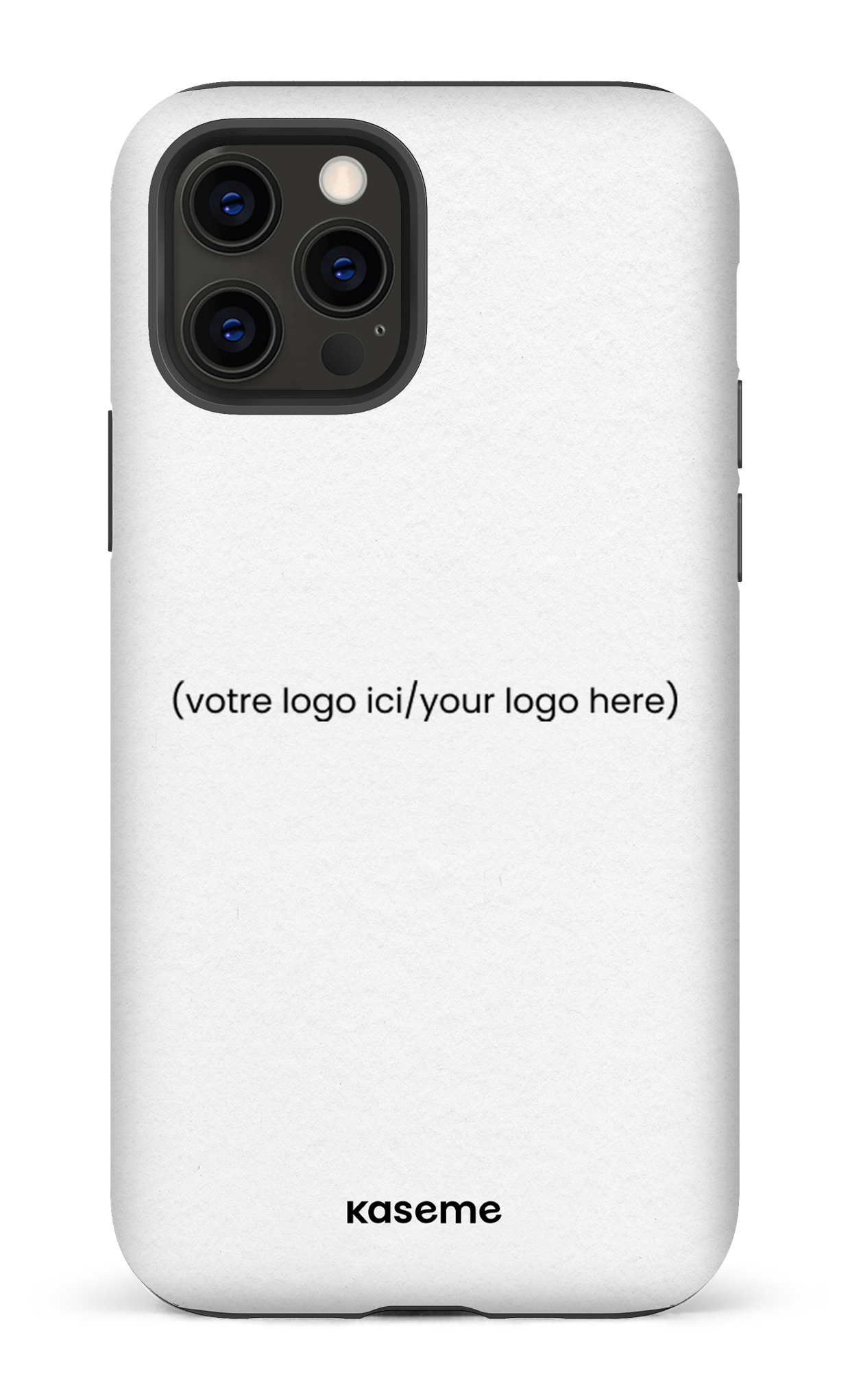iPhone 12 Pro Tough Matte Votre logo ici / Your logo here white -