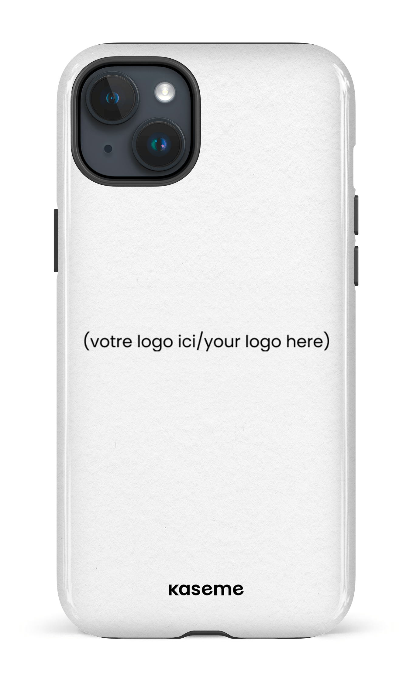 iPhone 15 Plus Tough Votre logo ici / Your logo here white -